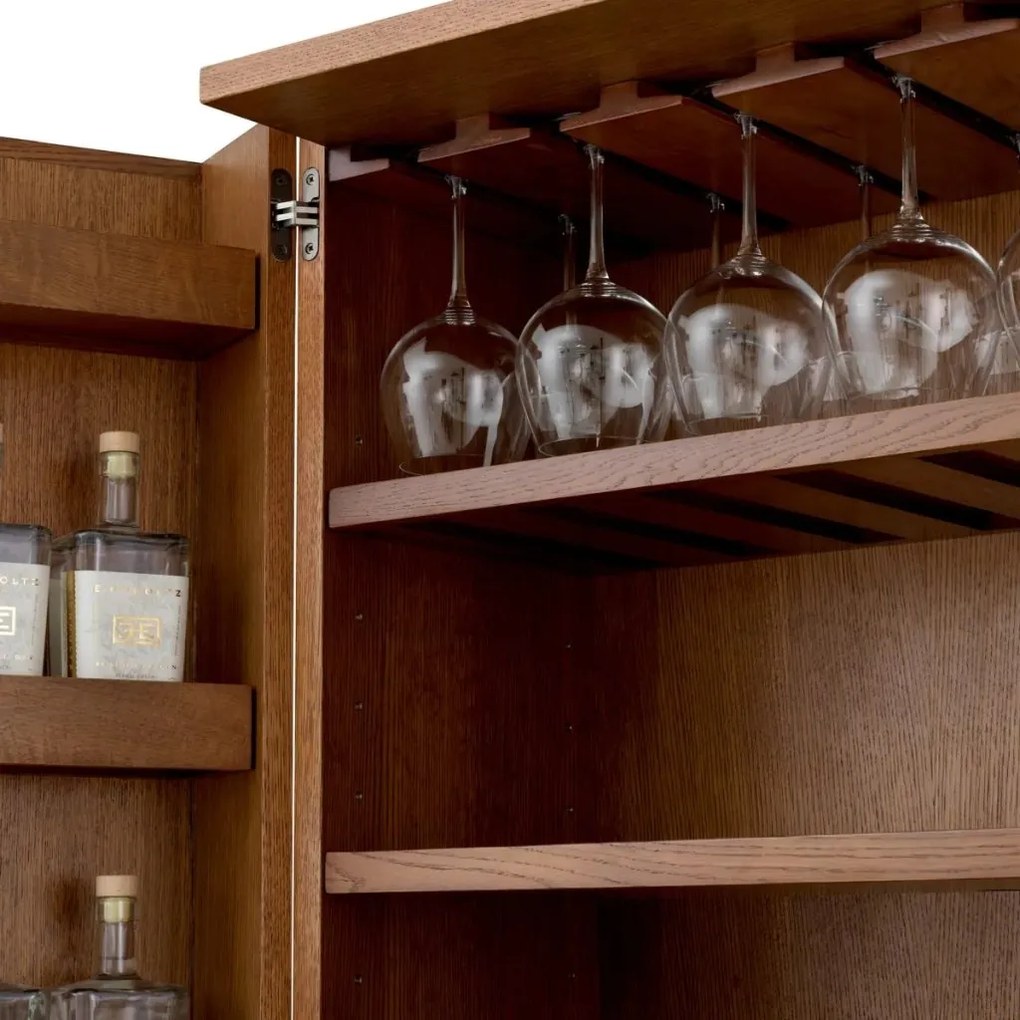 Dulap de Bar Design LUX, Lemn, Rattan, Borchard