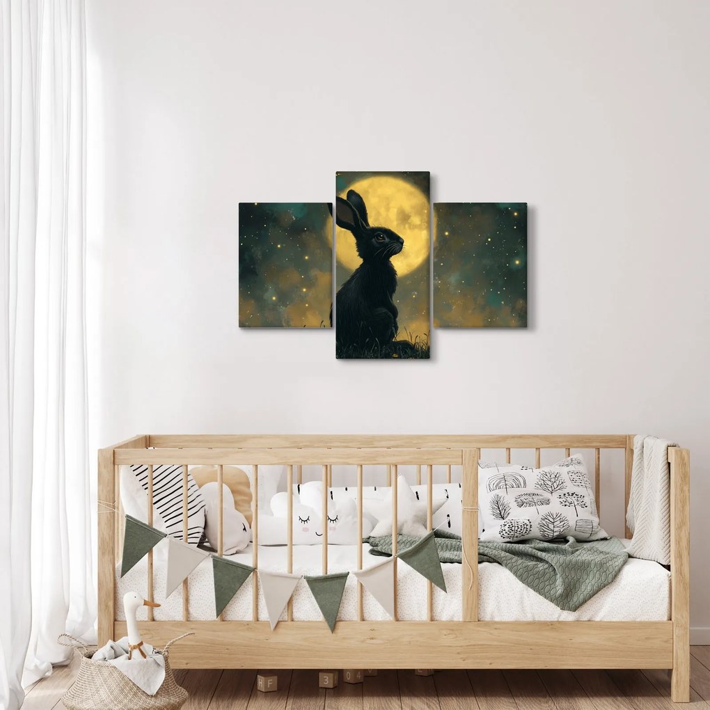 Tablou - Iepure cu lună (90x60 cm)