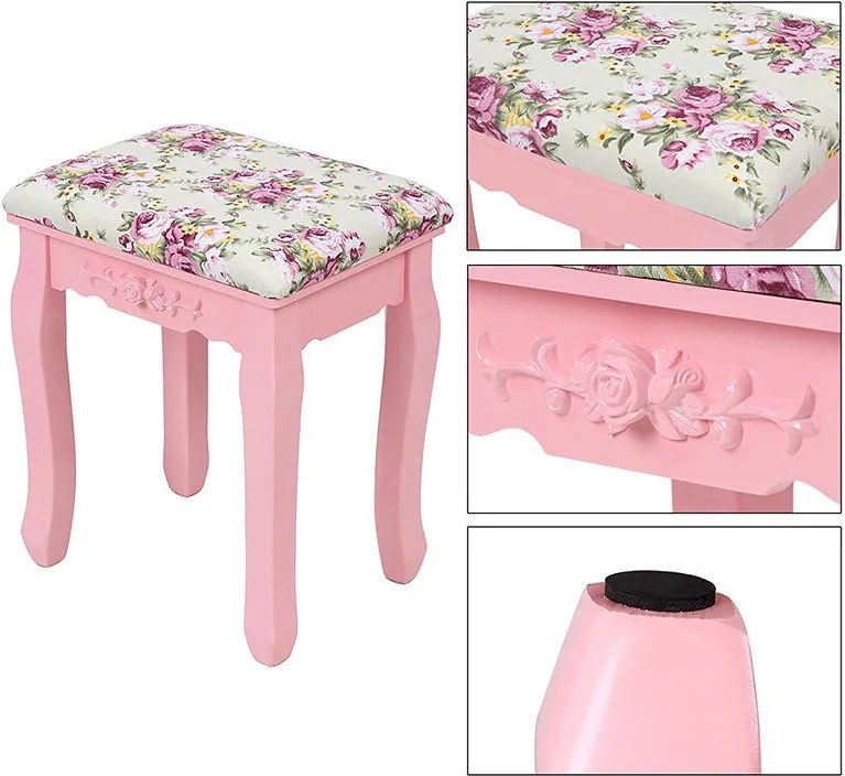 Masă de toaletă Madame “Pink” Clotilde