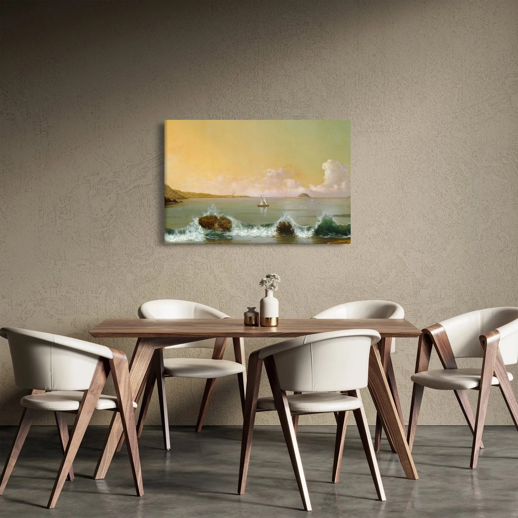 Tablou - Martin Johnson Heade, Rio de Janeiro Bay, reproducere (90x60 cm)
