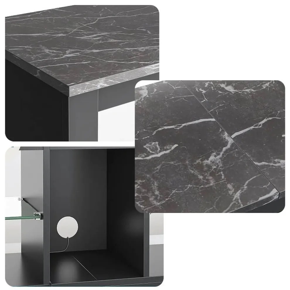Suport TV cu iluminare LED decorativa
