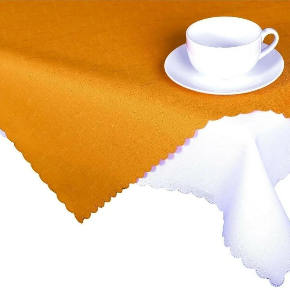 Față de masă din teflon, culoare portocaliu, 120 x 140 cm, 120 x 140 cm