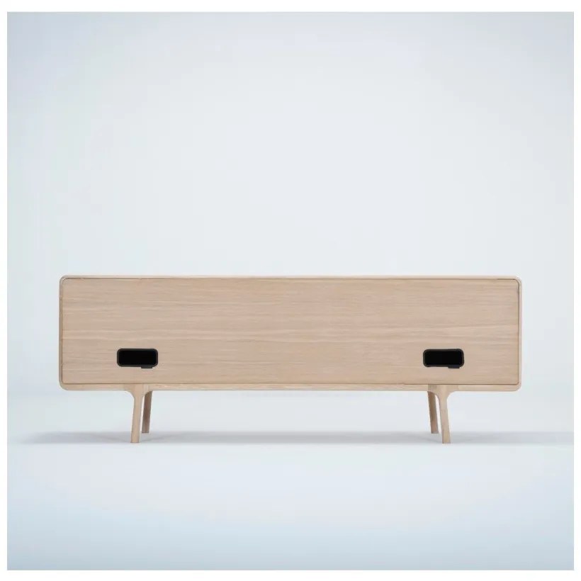 Comodă TV din lemn masiv de stejar Gazzda Fawn