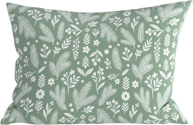 Fata de perna din polic bumbac ARBORA 50x70 cm, verde
