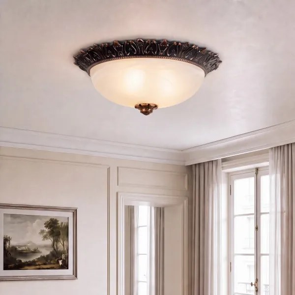 Brilagi - Plafonieră FRESCO 2xE27/40W/230V Ø 30 cm bronzată