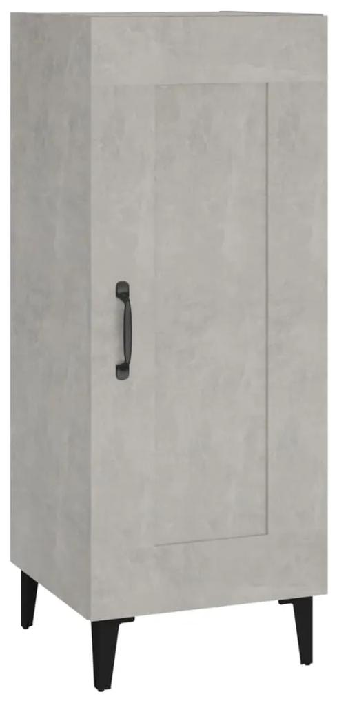 812424 vidaXL Servantă, gri beton, 34,5x34x90 cm, lemn compozit
