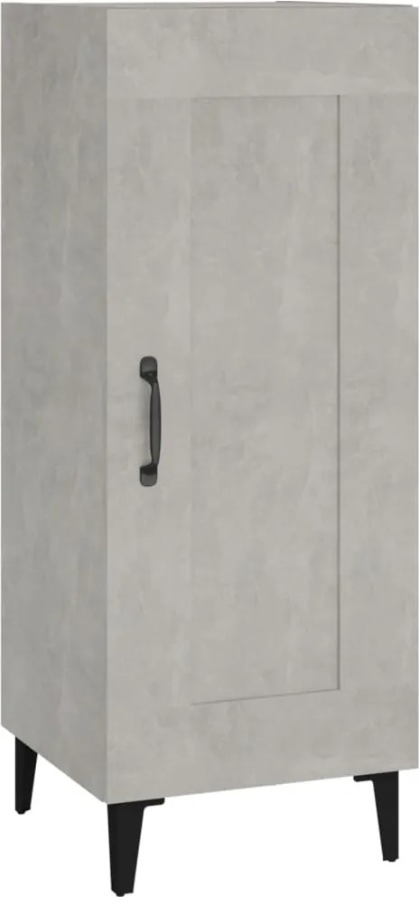 vidaXL Servantă, gri beton, 34,5x34x90 cm, lemn compozit