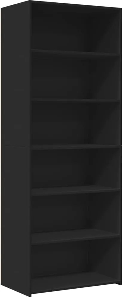 vidaXL Dulap înalt, negru, 70x41x185 cm, lemn prelucrat