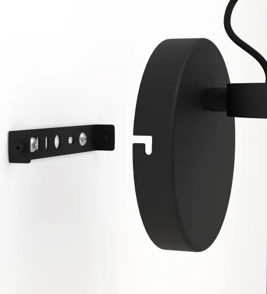 Aplică Eglo 390081 UPANEMA 1xE27/28W/230V negru