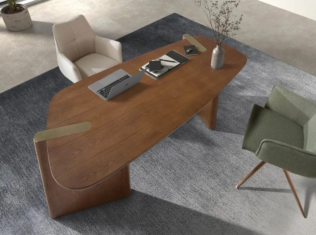 Scaun modern pivotant tesatura Crem