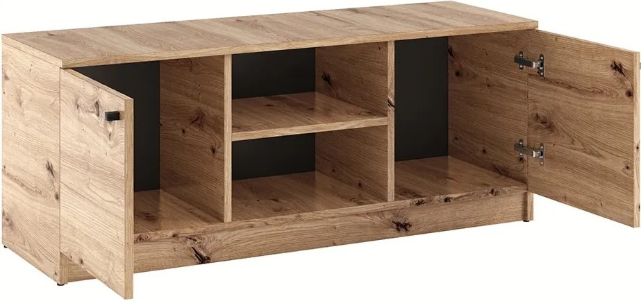 Comodă TV Evi – 120x40x48.5 cm – Stejar Artisan