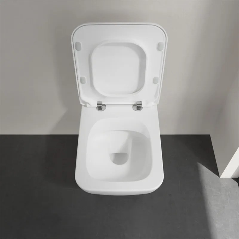 Set vas wc suspendat, cu capac soft close, alb alpin, Villeroy  Boch, Venticello