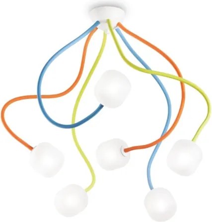 Ideal Lux - Abajur de schimb pentru candelabrul OCTOPUS G9, Ø 10 cm, alb