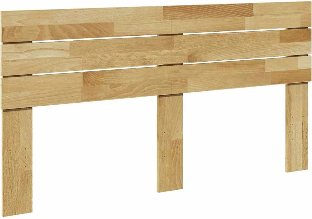 vidaXL Tăblie de pat 135 cm, lemn masiv de stejar