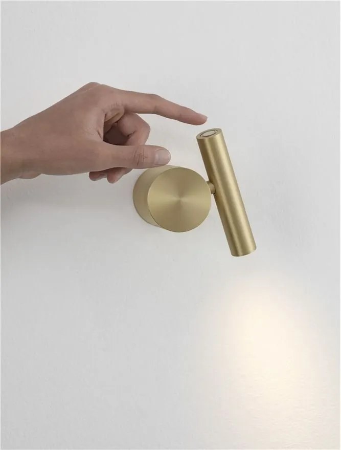 Aplica cu Spot de perete CICLO aurie