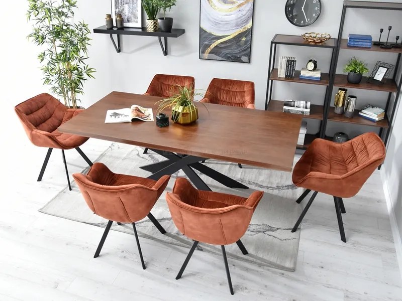 Scaun Nina (cupru + negru). Promo -11%. 1111202