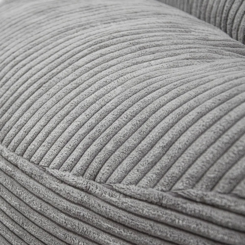 Fotoliu puf pentru copii verde cu tapițerie din catifea reiată Om 85 – SLOWDOWN