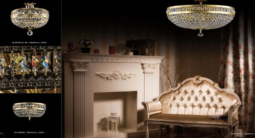 Plafonier Cristal Bohemia Exclusive diametru 100cm Milada dia 1000 CE