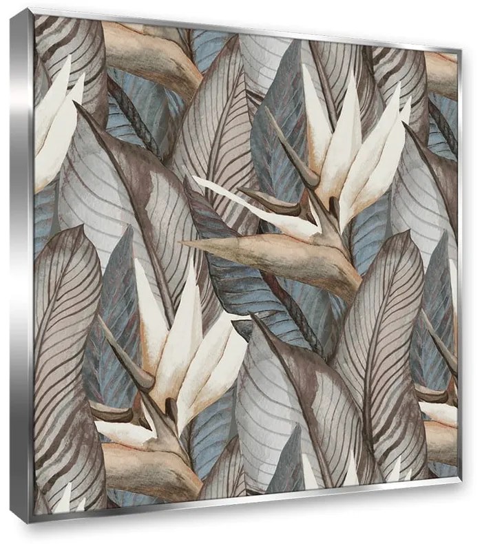 Tablou imprimat pe pânză Styler Tropical Flowers, 65 x 65 cm