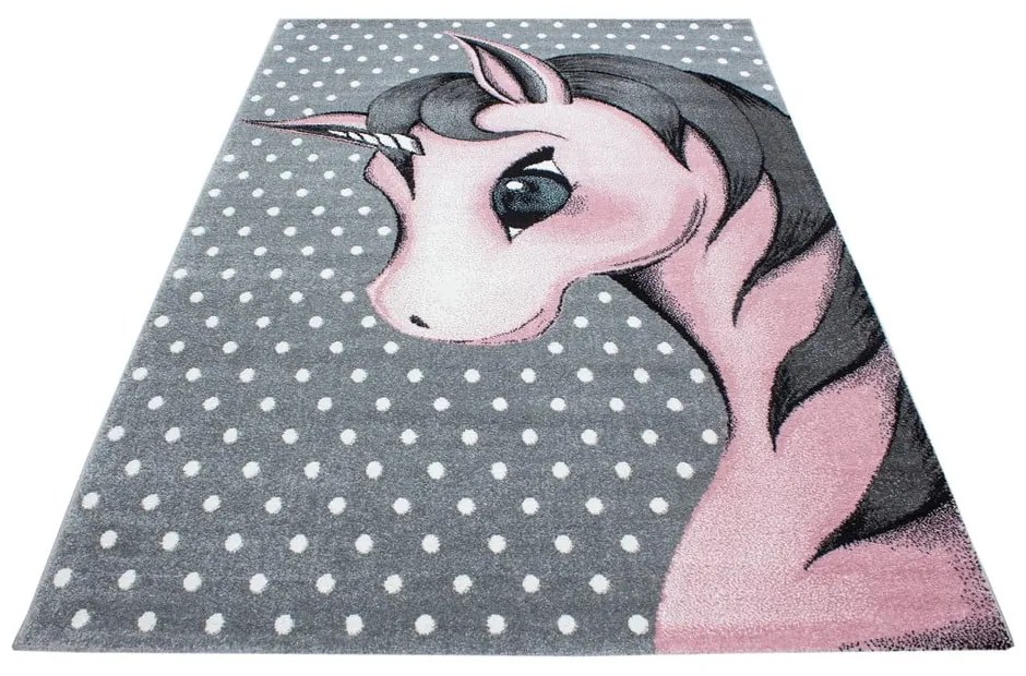 Covor pentru copii roz/gri 80x150 cm Kids – Ayyildiz Carpets