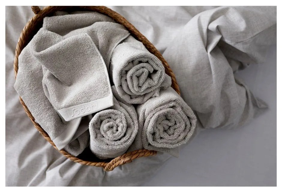 Prosop gri deschis din bumbac din frotir 30x30 cm Comfort – Södahl