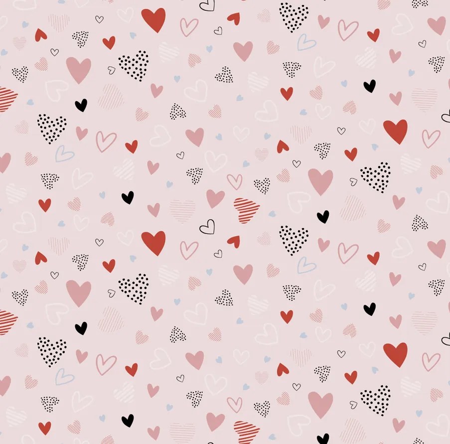 Cearsaf din bumbac pentru patutul de copii LOVITA roz 110x160 cm