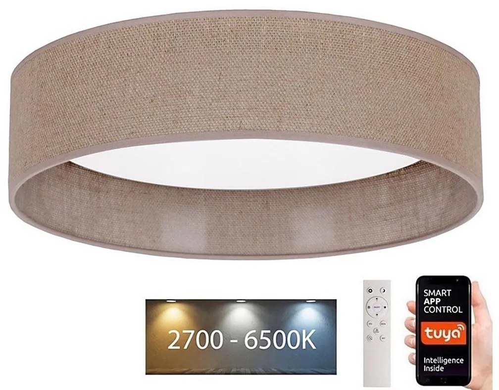 Plafonieră LED dimabilă Brilagi VELVET SMART LED/24W/230V Wi-Fi Tuya + telecomandă