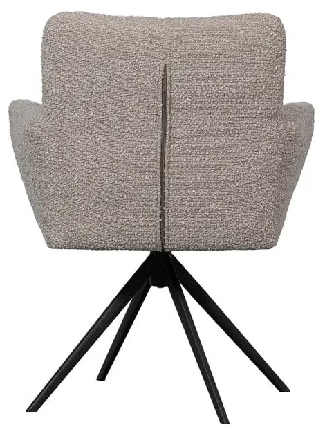 Scaun de sufragerie bej tapițat Vinny – WOOOD