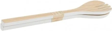 Tacâm din bambus pentru salată Navigate, alb