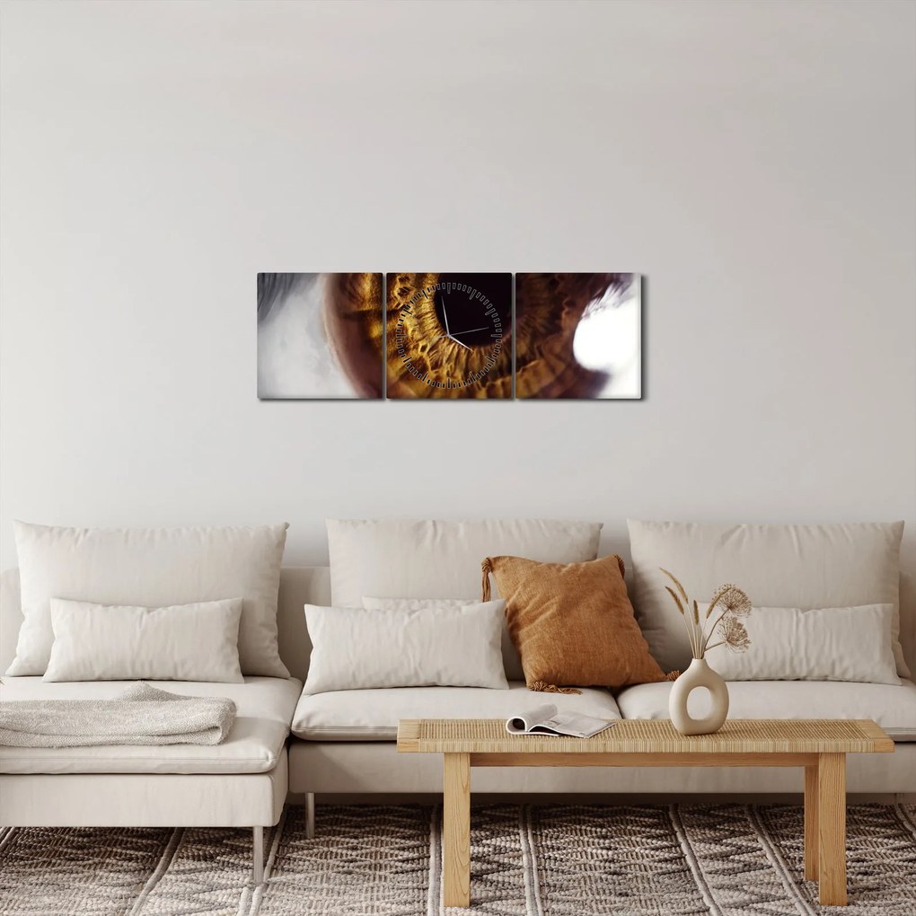 Tablou - Ochi (cu ceas) (90x30 cm)