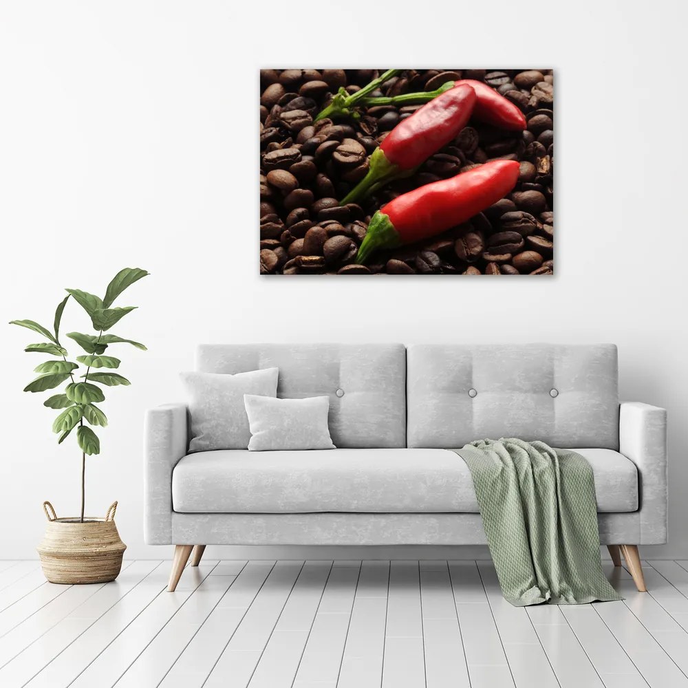 Tablou pe pânză canvas Chilli și cafea