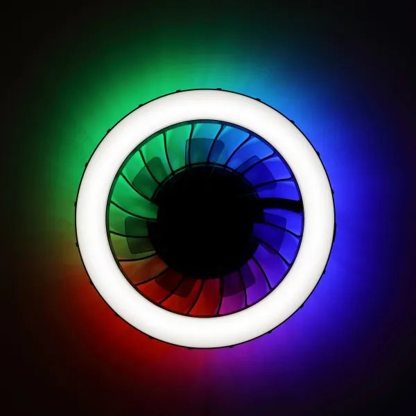 Ventilator LED RGBW de tavan cu lumină Brilliant FANORA LED/30W/230V + telecomandă