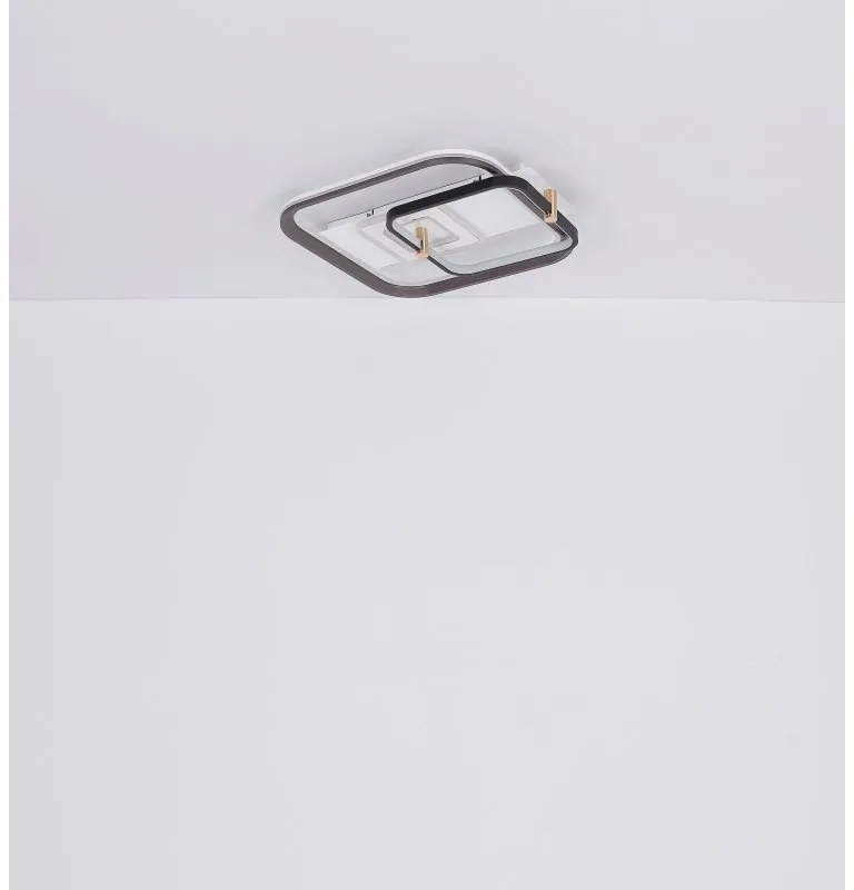 Plafoniera LED cu telecomanda design modern Ani alb