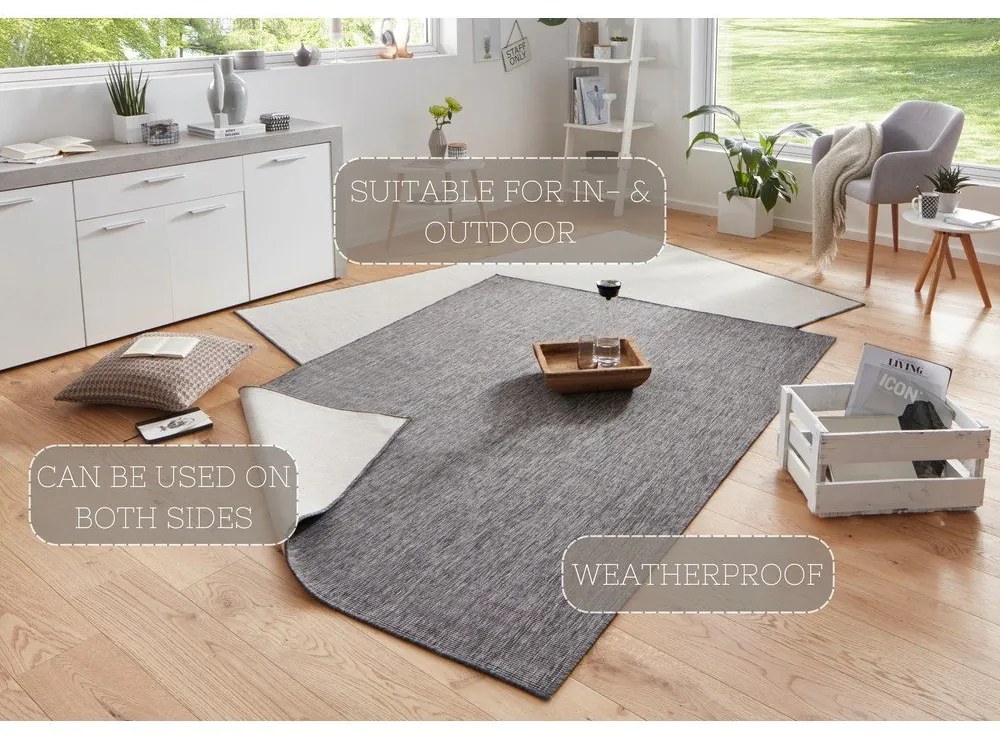 Covor adecvat pentru exterior NORTHRUGS Miami, 160 x 230 cm, gri