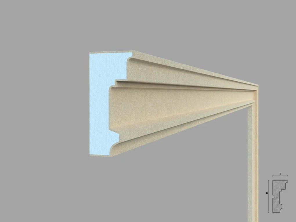 Ancadrament fereastra exterior FP104 dimensiuni 110x50x2000mm