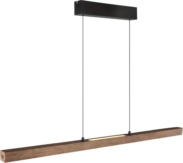 Globo 17015 - Lustra OLIVUS suspendată pe cablu, LED reglabil cu comutare tactilă/24W/230V 3000K maro