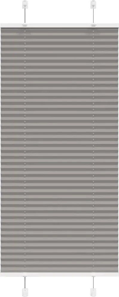 vidaXL Jaluzea plisată Antracit 60x150 cm Lățime țesătură 59,4 cm