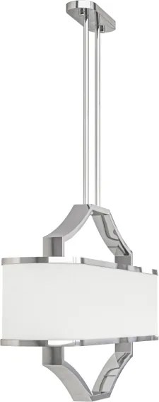 Open Design OR84849 - Lustră pe tijă GERDO OVALE 6xE14/12W/230V crom lucios/alb