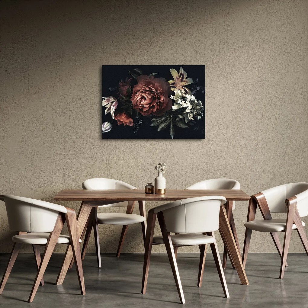 Tablou - Flori întunecate (70x50 cm)