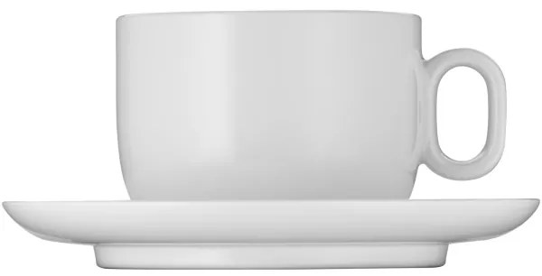 SET 2x ceașcă cu farfurioară pentru cappuccino WMF BARISTA 160 ml alb