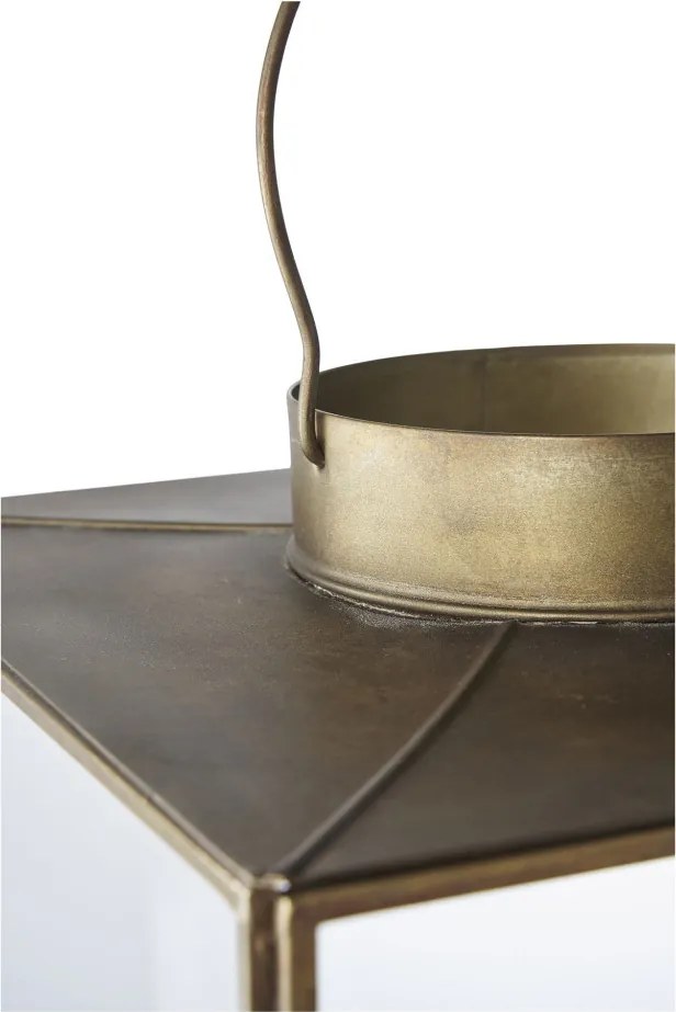 Lanternă decorativă Mohali, metal/vidră, cupru antic