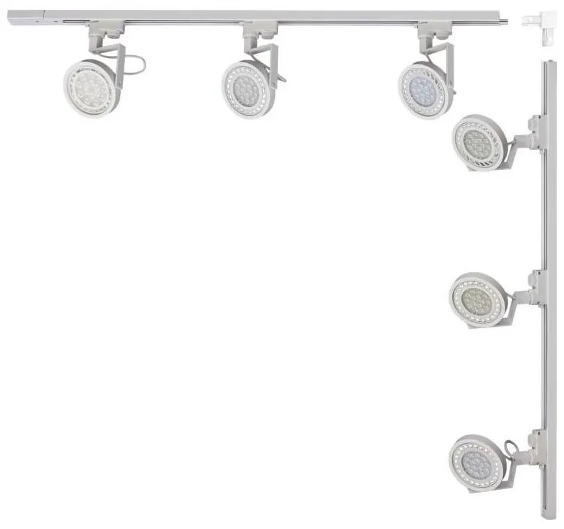 Zuma Line 3580 - Spot pe șină MASTER 6xGU10/15W/230V alb