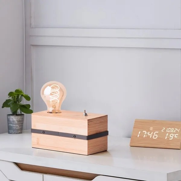 Lampă de masă Brilliant BENNY 1xE27/40W/230V bambus