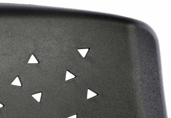 Scaun de birou pliabil din plastic - negru
