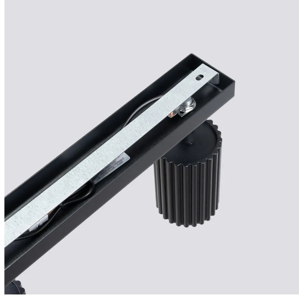 Spot negru 6,5x45 cm Gleam – Sollux