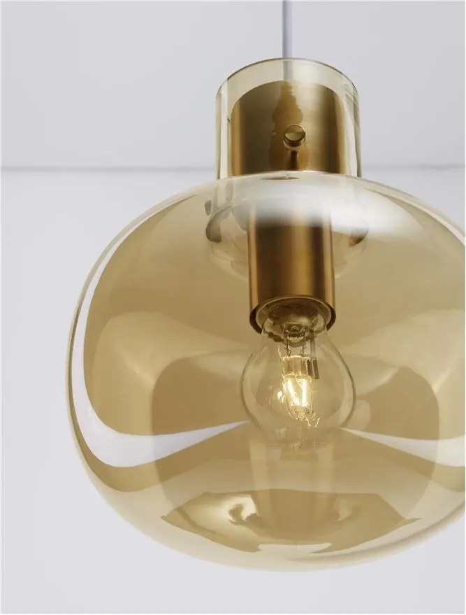 Lustra, Pendul design modern CINZIA champagne, 22cm