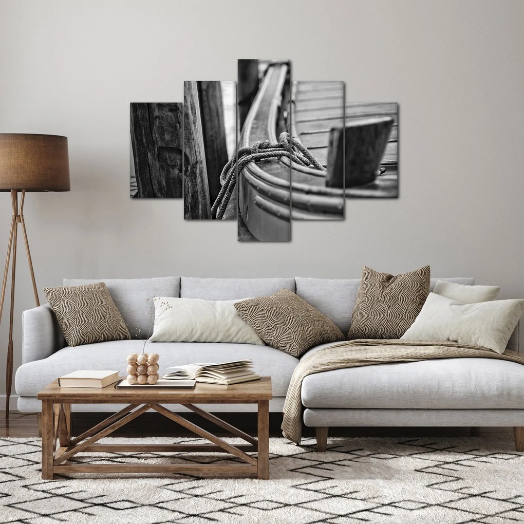Tablou - O barcă legată (150x105 cm)