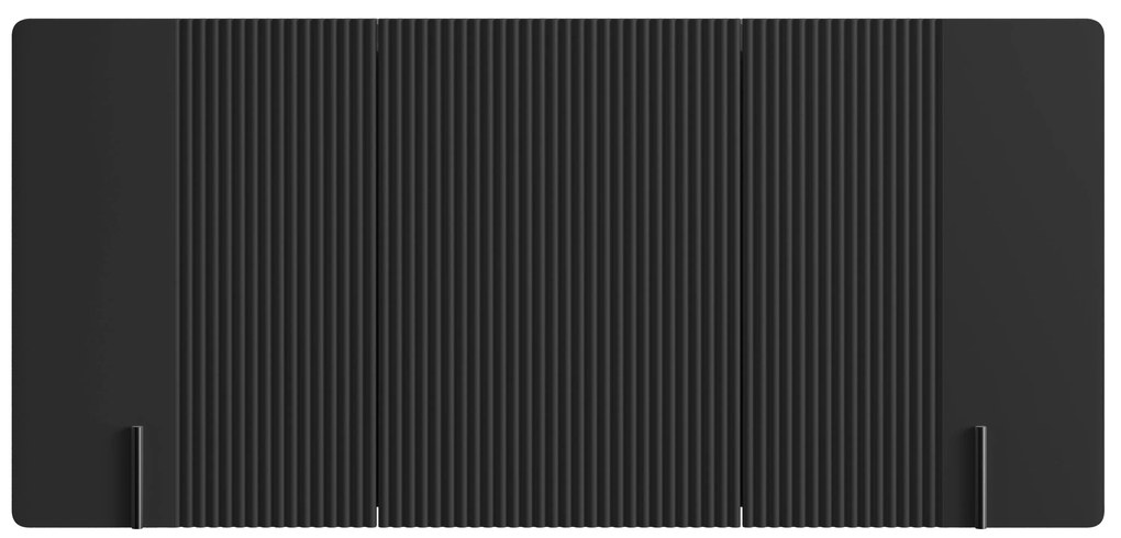 Comodă Malmi 150 cm suspendată - negru mat / negru