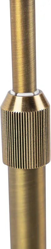 Lampă de masă bronz cu abajur de catifea bronz 35cm - Parte