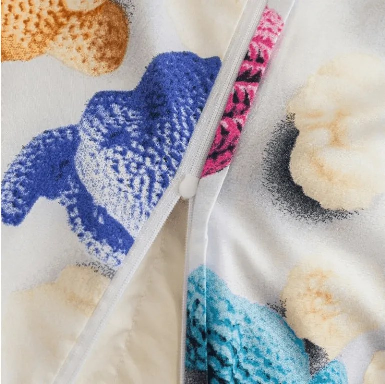 Lenjerie de pat din microfibra pentru copii WOOLIMALS colorata Dimensiune lenjerie de pat: 70 x 80 cm | 140 x 200 cm